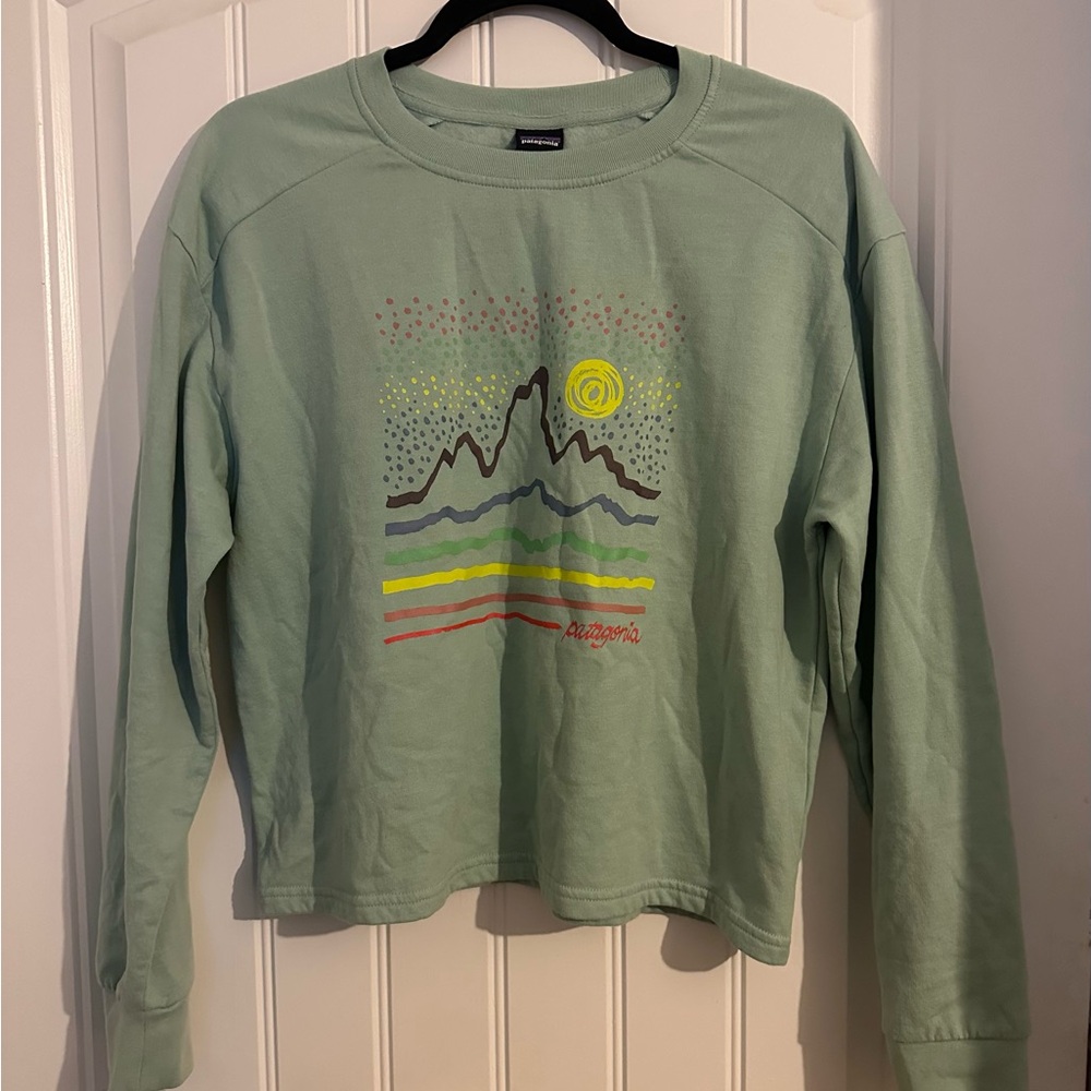 Mint Green Graphic Sweatshirt